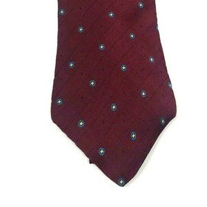 OAKTON LTD Mens TIE Burgundy Blue Paisley